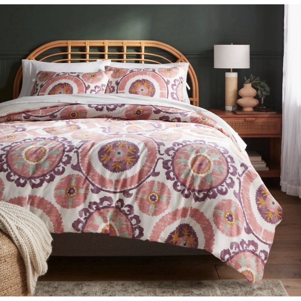 Boho Suzani Print Duvet Cover and Sham Set - Threshold
